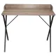 Стол на металлокаркасе BRABIX LOFT CD-008 (ш900*г500*в780мм), цвет морёный дуб, 641863. Фото товара с разных ракурсов.