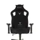 Кресло игровое Knight Outrider черный Light-20 с подголов. крестов. металл. Фото товара с разных ракурсов.
