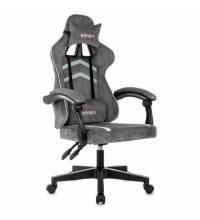 Кресло компьютерное  "Shooter GM-123", 2 подушки, ткань, серое, 533192